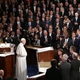 Pope Francis is applauded by members of Congress as he arrives Sept. 24, 2015, to speak during a joint meeting of Congress in the House Chamber of the U.S. Capitol in Washington, D.C. Pope Francis is the first pope to address a joint meeting of Congress.
Win McNamee/Getty Images